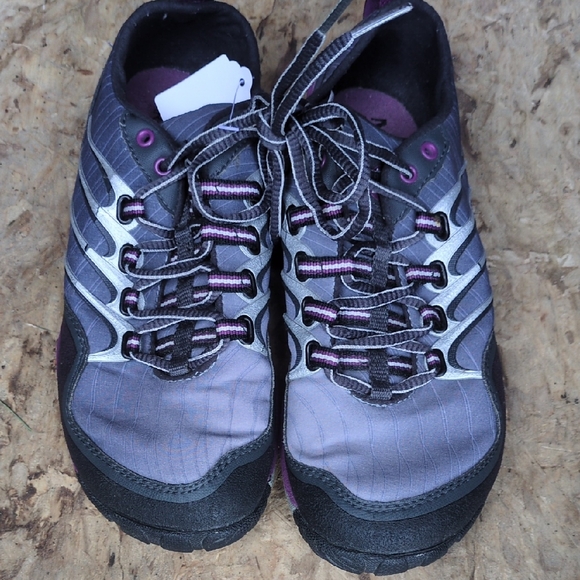 Merrell Women's Gray and Purple Athletic Shoes - Picture 1 of 5
